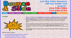 Desktop Screenshot of bounceandslide.net