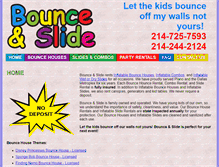 Tablet Screenshot of bounceandslide.net